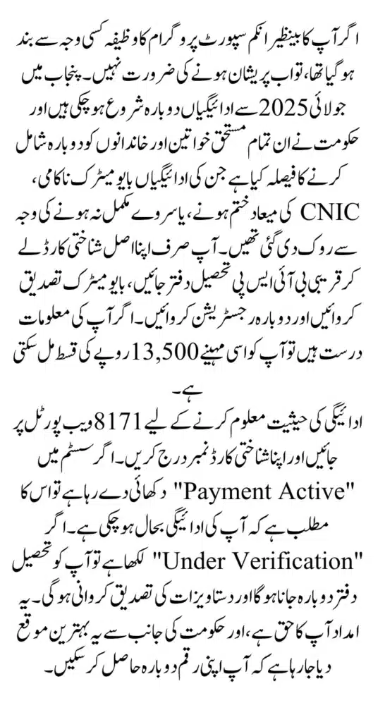 Why Were BISP Payments Blocked