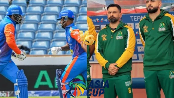 Players from India Champions and Pakistan Champions teams during WCL 2025.