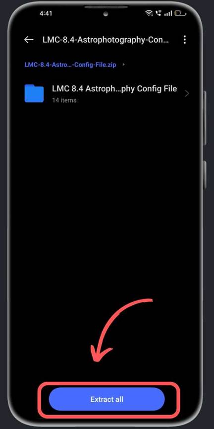 Best camera settings using LMC 8.4 Config File on an Android device for enhanced photo quality.