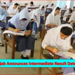 Female students writing board exam papers in a classroom as Punjab announces intermediate result date 2025