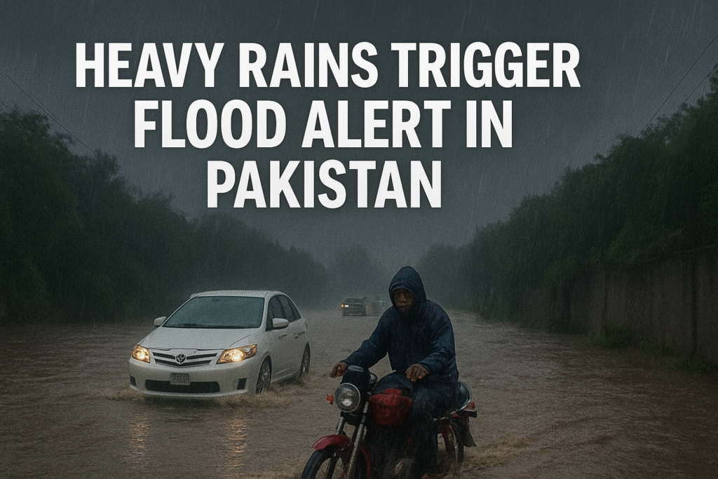 Islamabad (August 25, 2025): Pakistan is currently facing a dangerous flood threat, with the Meteorological Department (PMD) and National Disaster Management Authority (NDMA) placing several regions on high alert. Continuous heavy monsoon rains have increased the risk of flash floods, river overflows, and urban inundation. Authorities have warned that areas including Khyber Pakhtunkhwa, Gilgit-Baltistan, Azad Jammu and Kashmir, and Northern Punjab are particularly vulnerable to flood emergencies.