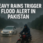 Islamabad (August 25, 2025): Pakistan is currently facing a dangerous flood threat, with the Meteorological Department (PMD) and National Disaster Management Authority (NDMA) placing several regions on high alert. Continuous heavy monsoon rains have increased the risk of flash floods, river overflows, and urban inundation. Authorities have warned that areas including Khyber Pakhtunkhwa, Gilgit-Baltistan, Azad Jammu and Kashmir, and Northern Punjab are particularly vulnerable to flood emergencies.