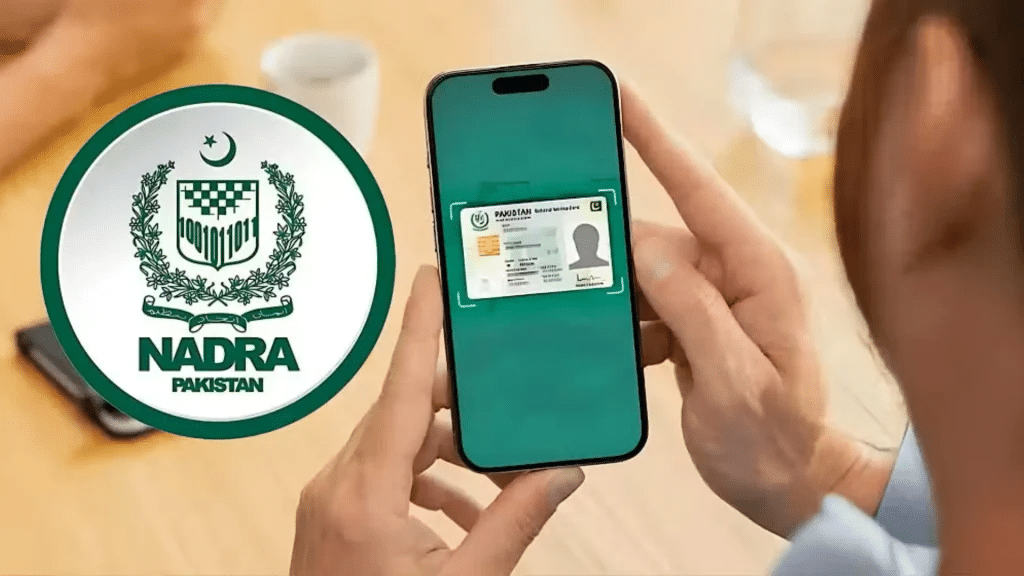 "Pakistani citizen using NADRA Pak ID app on smartphone to Remove Unrelated Individuals from NADRA Family Tree, ensuring data accuracy and identity protection."