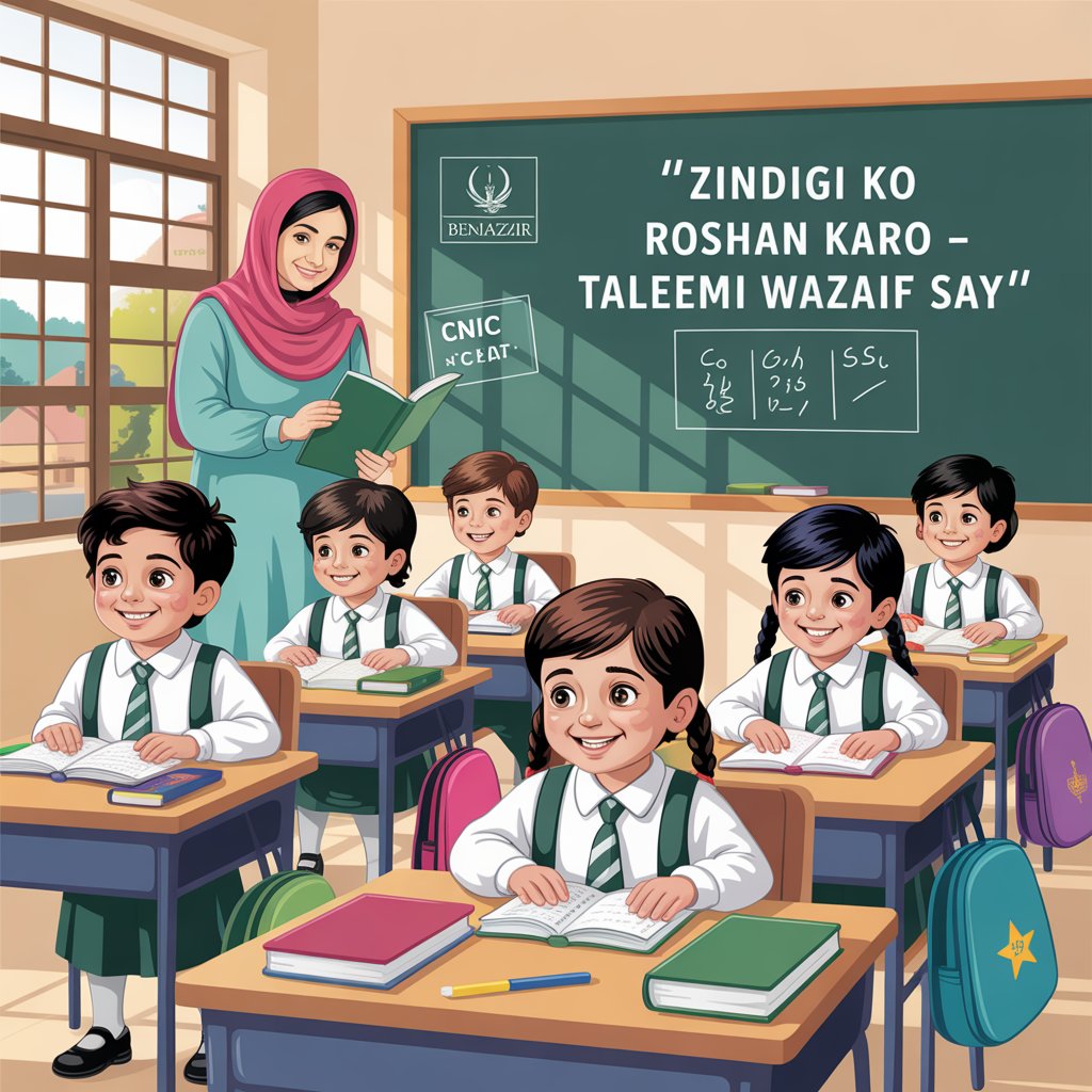 Benazir Taleemi Wazaif July 2025 online registration through 8171 portal, CNIC check, stipend details for primary, secondary, and higher secondary students in Pakistan