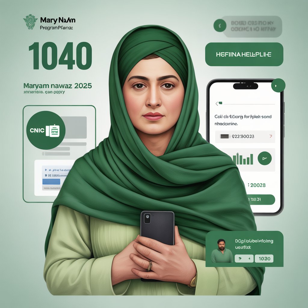 "Punjab residents verifying eligibility and resolving payment issues through 1040 Maryam Nawaz Program 2025 CNIC-based system"