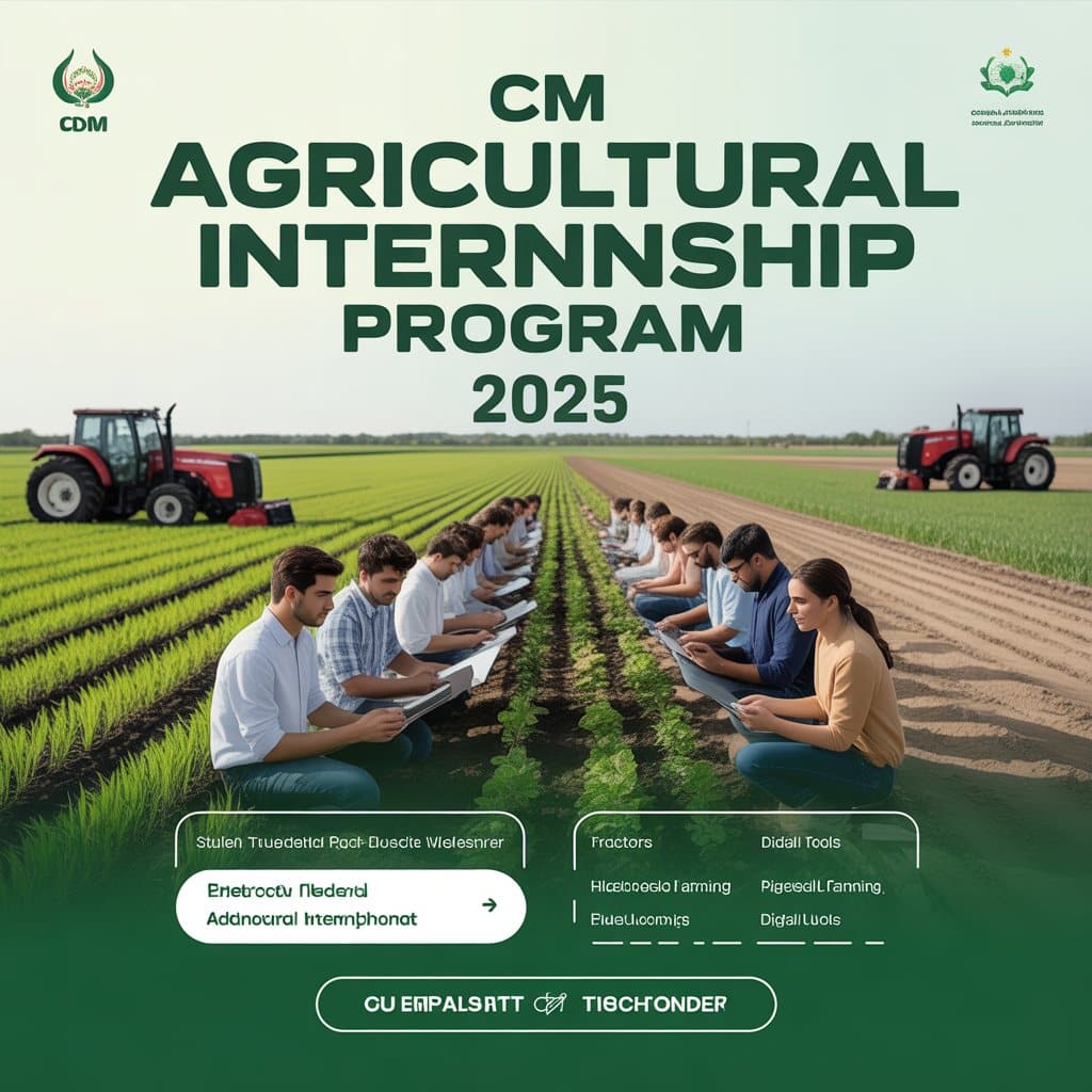 Learn Modern Farming – CM Agricultural Internship Program 2025"