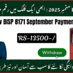 District Wise BISP 8171 September 2025 Payments for women in Pakistan