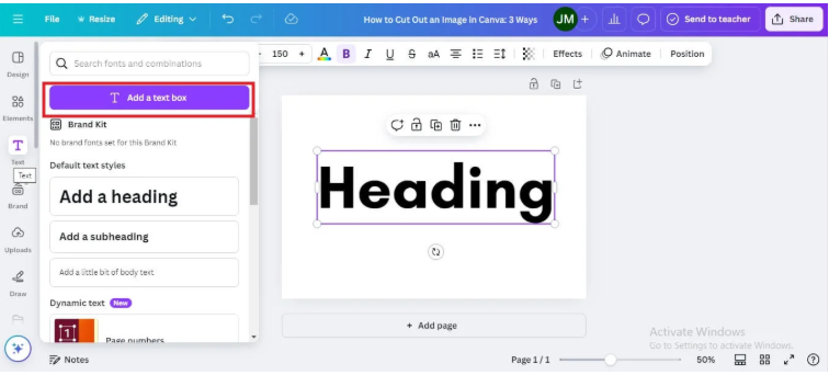 While the direct flip tool doesn’t work on editable text boxes, there’s a creative workaround using Canva’s Effects and Transparency tools.

Duplicate the Text Layer: Copy the text you want to flip.

Adjust Position: Place the duplicate layer below or beside the original.

Apply Transparency: Reduce opacity to 40–50% to simulate a reflection.

Manually Rotate: Use the rotate handle to invert the duplicate text vertically or horizontally.