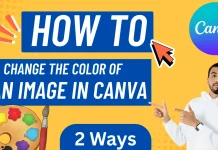How to Change the Color of an image in Canva Like a Pro – 2 Easy Color Change Hacks Screenshot showing how to change the color of an image in Canva using the Filters option.